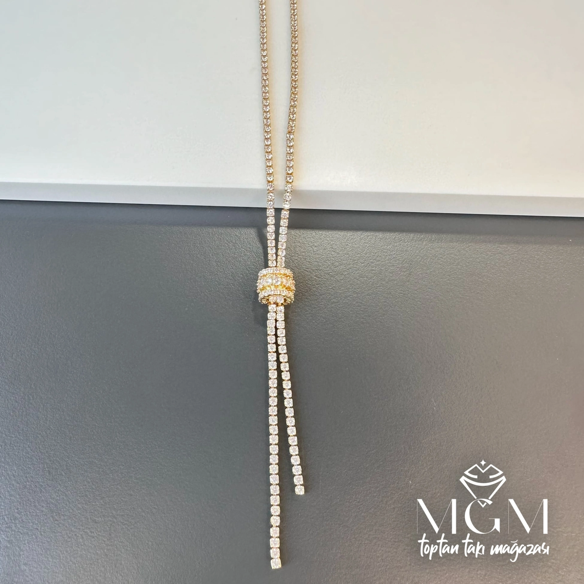 2 Mm Zirkon Taşlı Pirinç Kolyeler 48+5 Cm Uzatma Payı - Kl0086