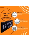 16 x 192 Beyaz Led Tabela Kayan Yazı