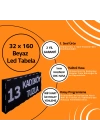 32 x 160 Beyaz Led Tabela Kayan Yazı