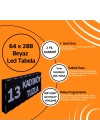 64 x 288 Beyaz Led Tabela Kayan Yazı