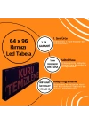 64 x 96 Kırmızı Led Tabela Kayan Yazı