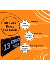 80 x 288 Beyaz Led Tabela Kayan Yazı