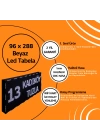 96 x 288 Beyaz Led Tabela Kayan Yazı