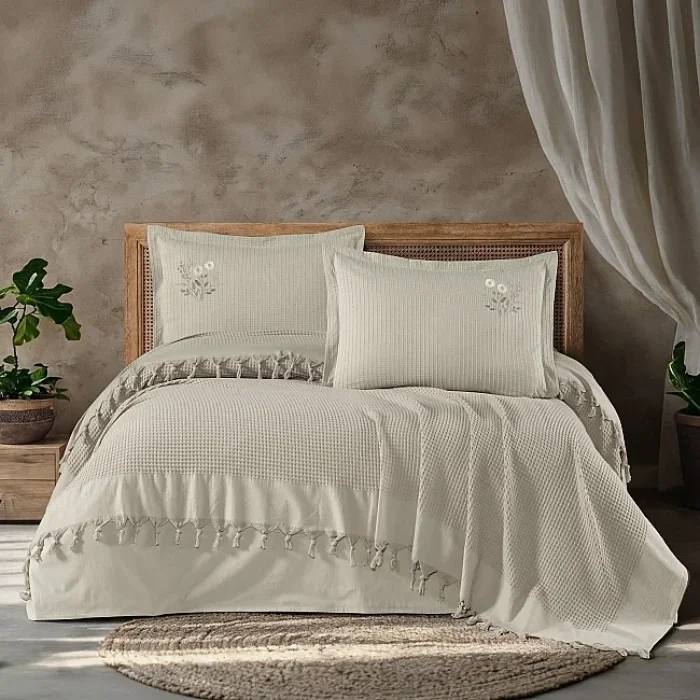 Zebra Casa Daisy Pike Takımı Çift Kişilik-Taş
