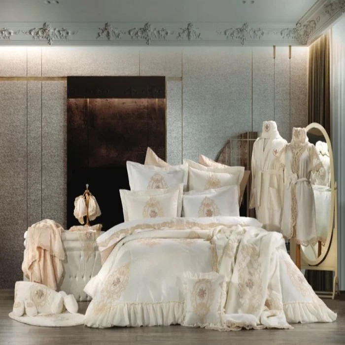 Zebra Casa Floransa 23 Parça Premium Çeyiz Seti-Krem