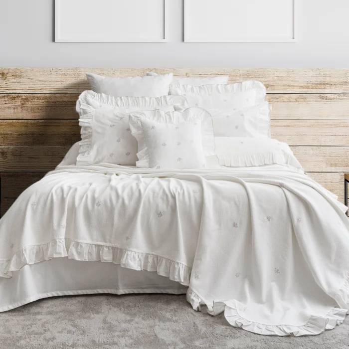 Zebra Casa Lottie 8 Parça Nevresimli Pike Set-Krem