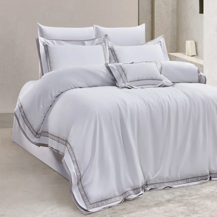 Zebra Casa Miranda 7 Parça Çift Kişilik Luxury Dantelli Nevresim Takımı-Krem 400Tc