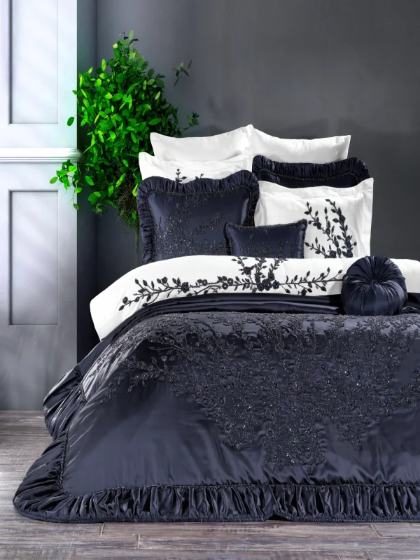 Zebra Casa Elenor 11 Parça Çeyiz Seti-Lacivert