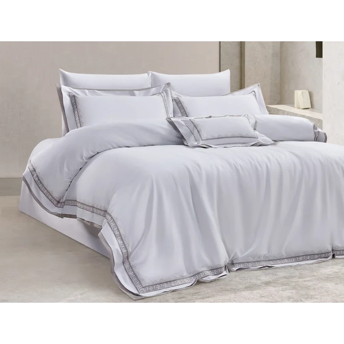 Zebra Casa Miranda 7 Parça Çift Kişilik Luxury Dantelli Nevresim Takımı-Krem 400Tc