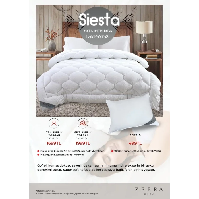Zebra Casa Siesta Soft Yastık 50x70