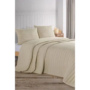 Zebra Casa Nelda Çift Kişilik Yatak Örtüsü-Bej