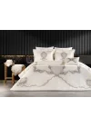 ZEBRA CASA ORNELLA 4 PARÇA YATAK ÖRTÜSÜ-EKRU/SİLVER