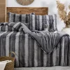Zebra Casa Jenny 3 Parça Comforter Set-Antrasit
