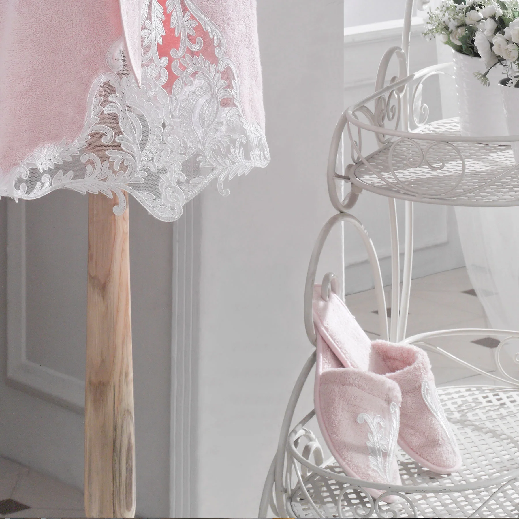 Zebra Casa Adrianna Balayı Bornoz Seti-Bej