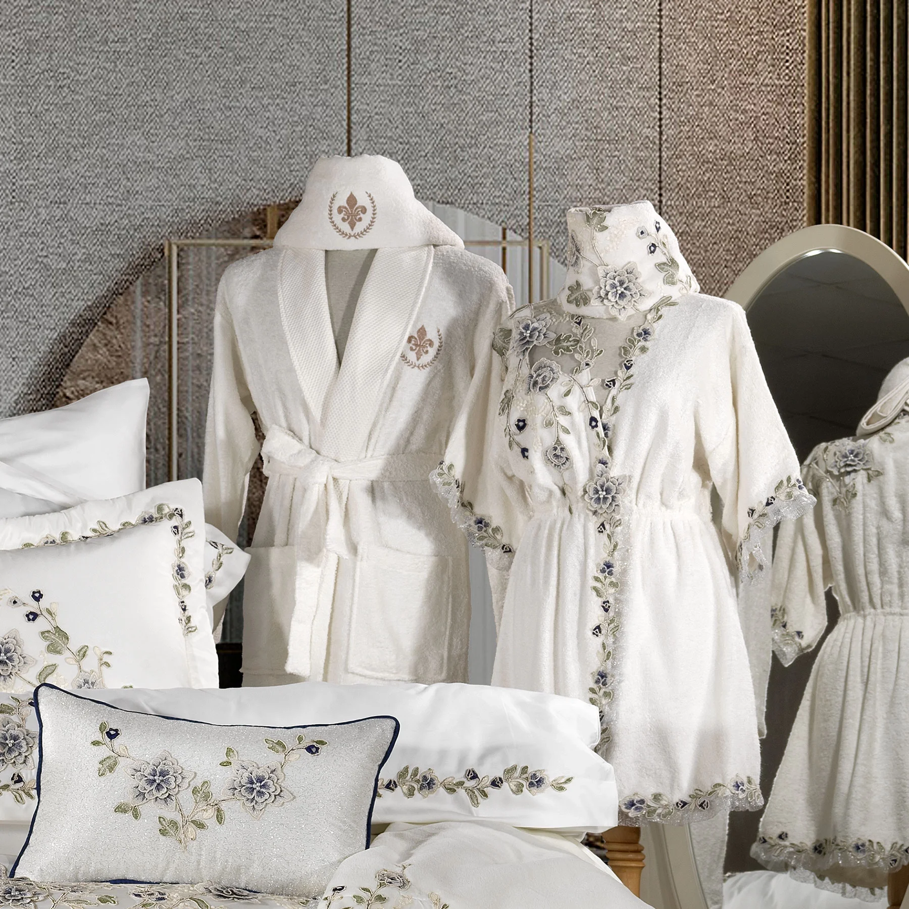 Zebra Casa Azur 23 Parça Çeyiz Seti-Krem/Lacivert