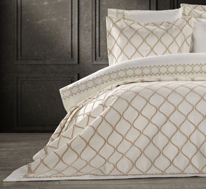 Zebra Casa Belda 11 Parça Yatak Seti-Krem/Bej