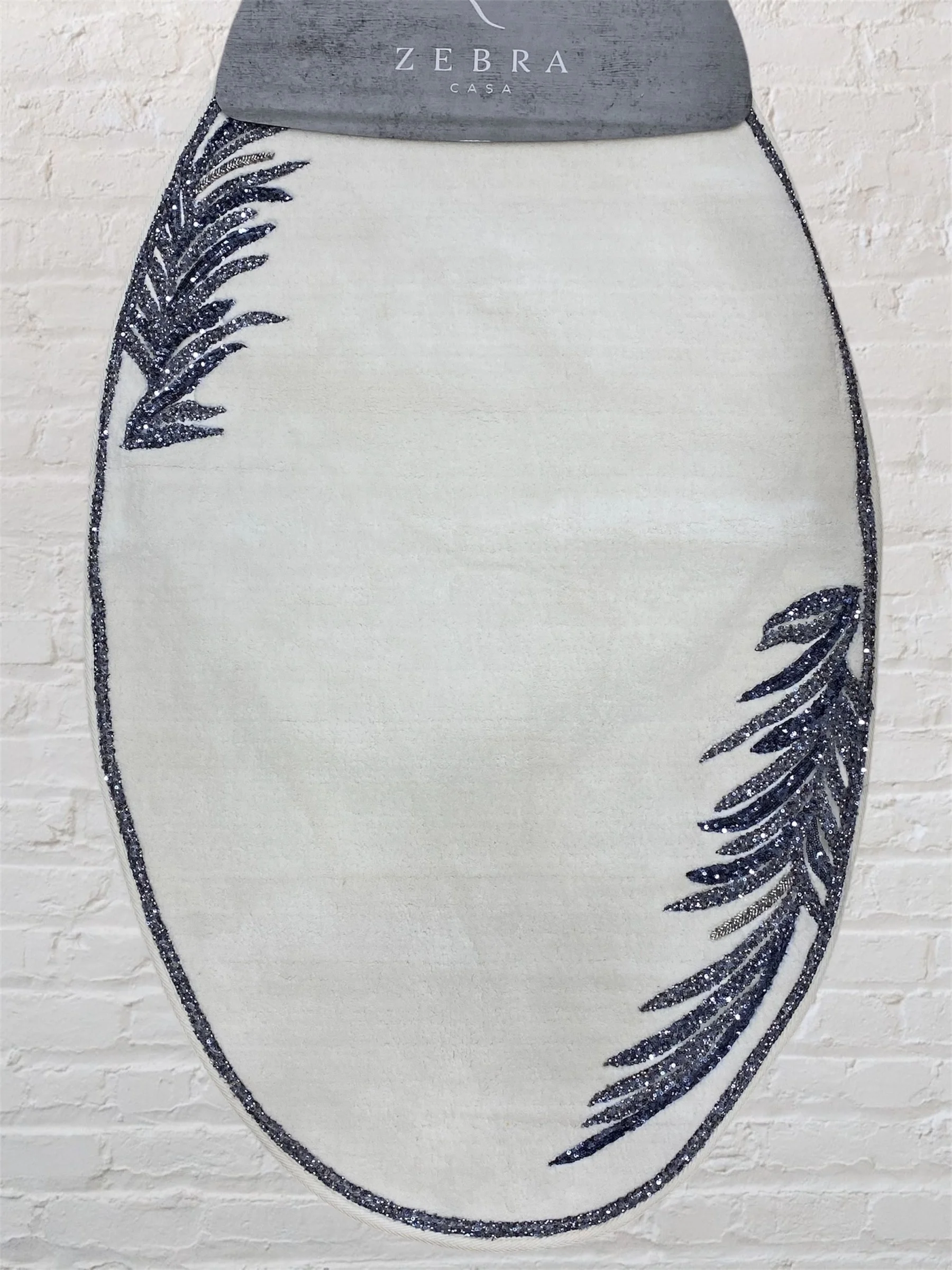 Zebra Casa Caroline 2Li Oval Paspas Takımı-Lacivert