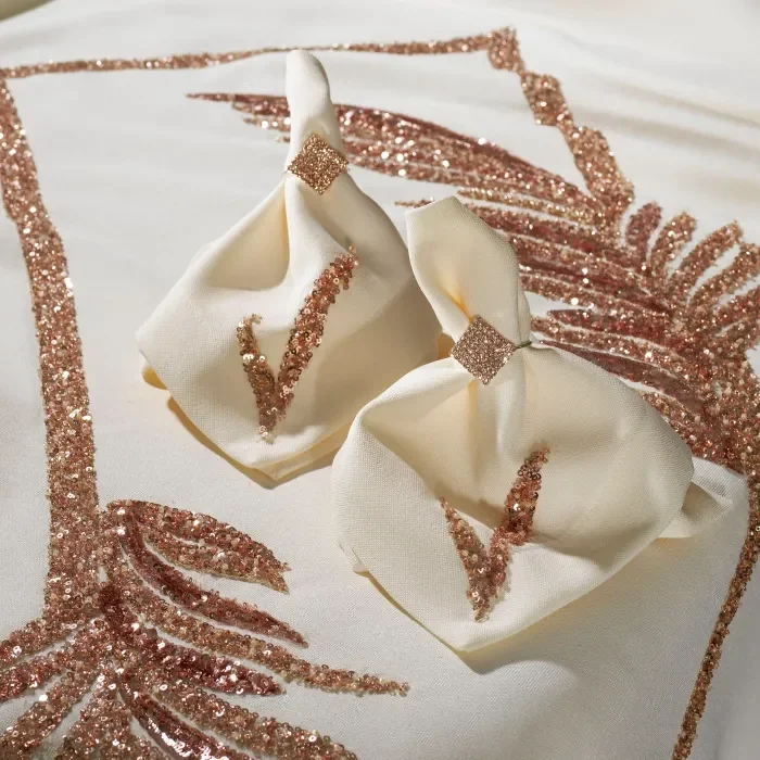 Zebra Casa Caroline 25 Parça Masa Takımı-Krem/Bakır