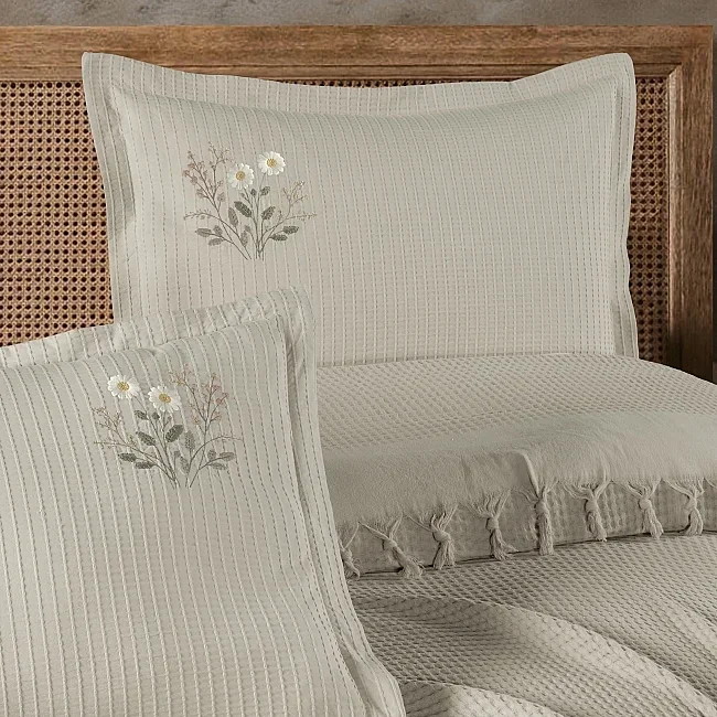 Zebra Casa Daisy Pike Takımı Çift Kişilik-Taş