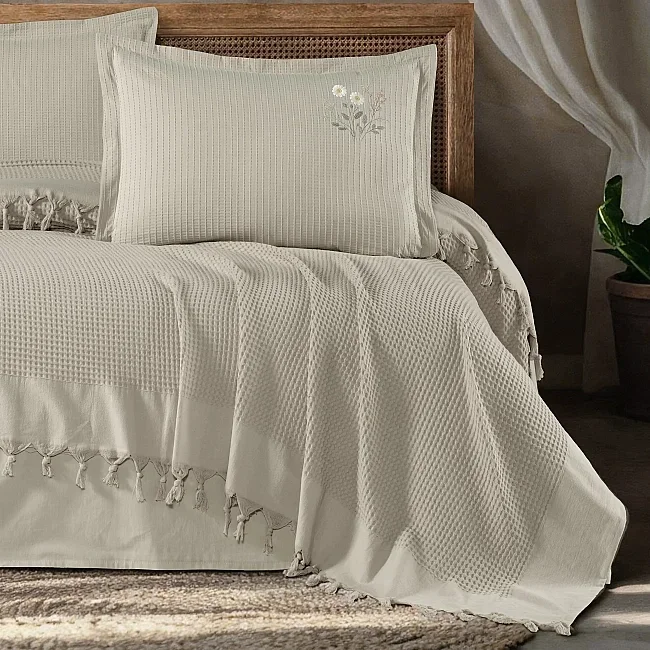 Zebra Casa Daisy Pike Takımı Çift Kişilik-Taş