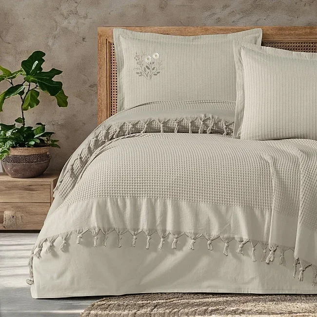 Zebra Casa Daisy Pike Takımı Çift Kişilik-Taş