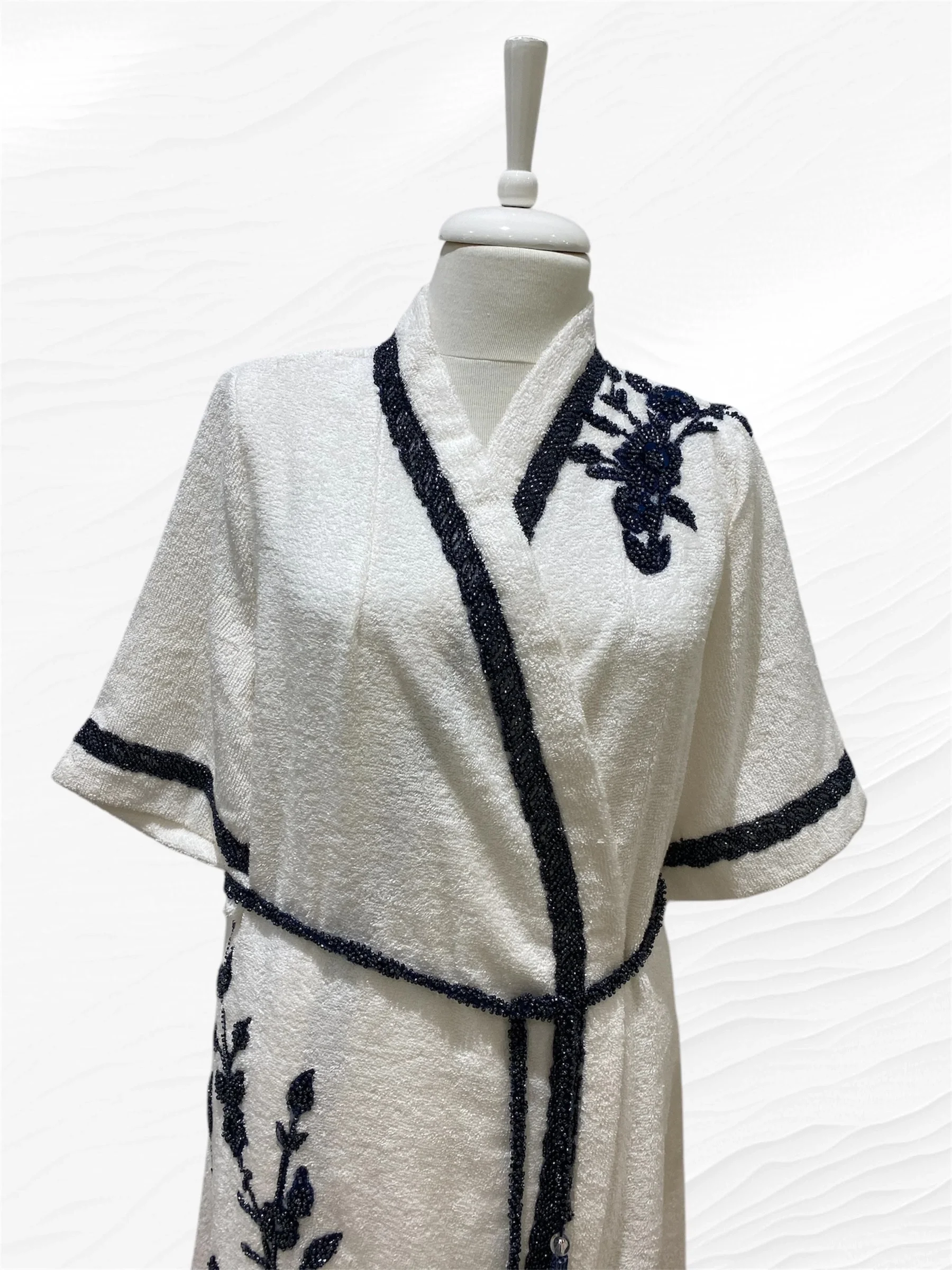 Zebra Casa Elenor Balayı Bornoz Seti-Lacivert