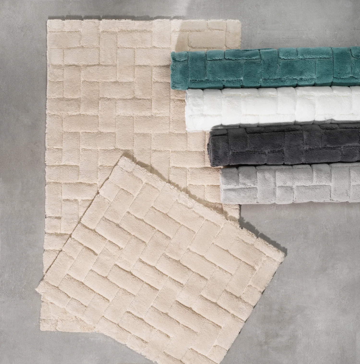 Zebra Casa Felica 2Li Pamuk Paspas Takımı-Bej