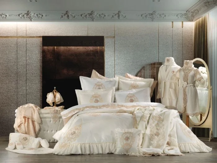 Zebra Casa Floransa 23 Parça Premium Çeyiz Seti-Krem