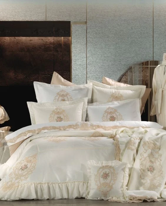 Zebra Casa Floransa 23 Parça Premium Çeyiz Seti-Krem