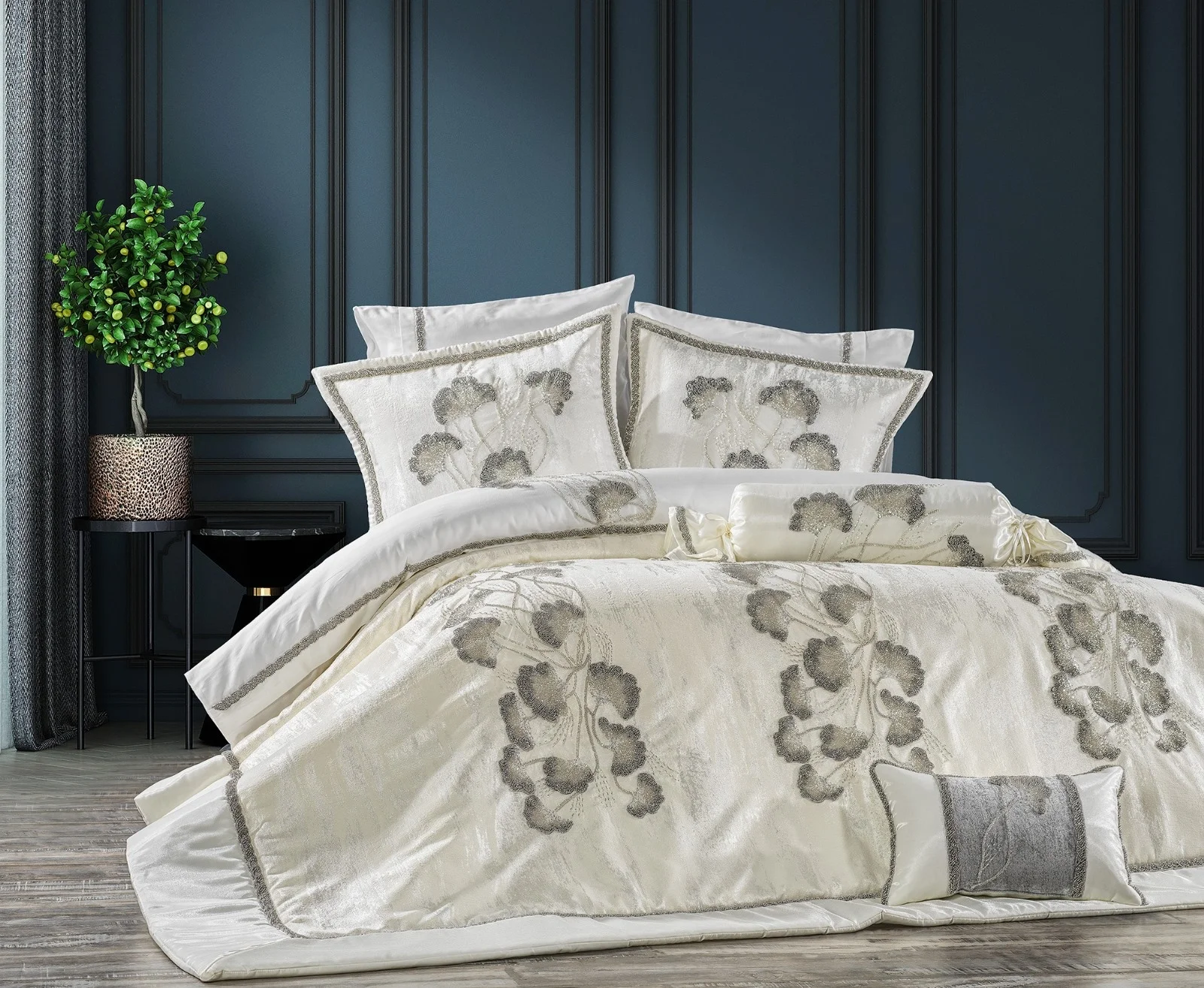 Zebra Casa Mila 5 Parça Yatak Örtüsü