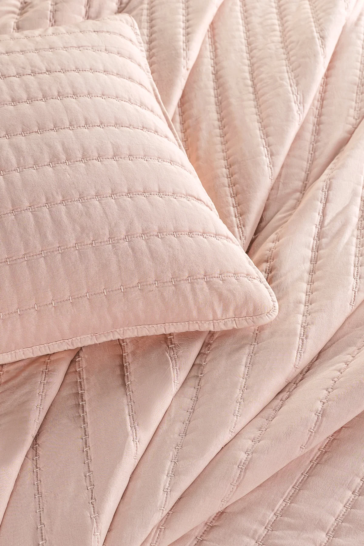 Zebra Casa Nelda Çift Kişilik Yatak Örtüsü-Pudra