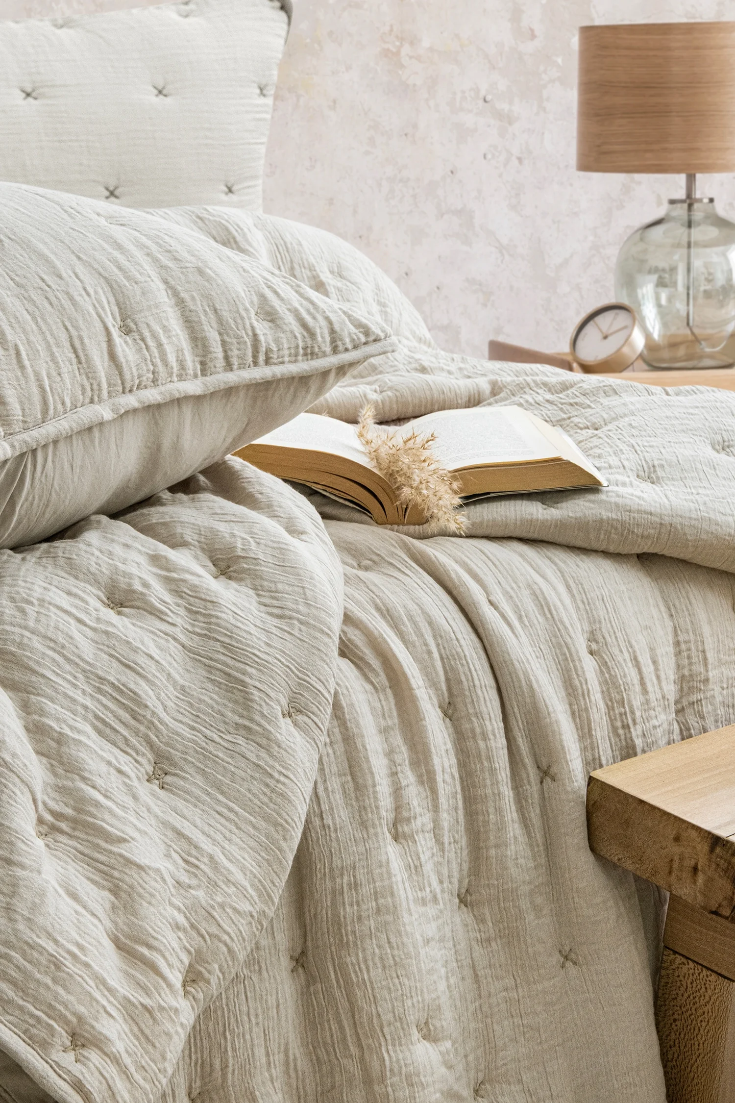 Zebra Casa Rita Çift  Kişilik Yatak Örtüsü-Bej