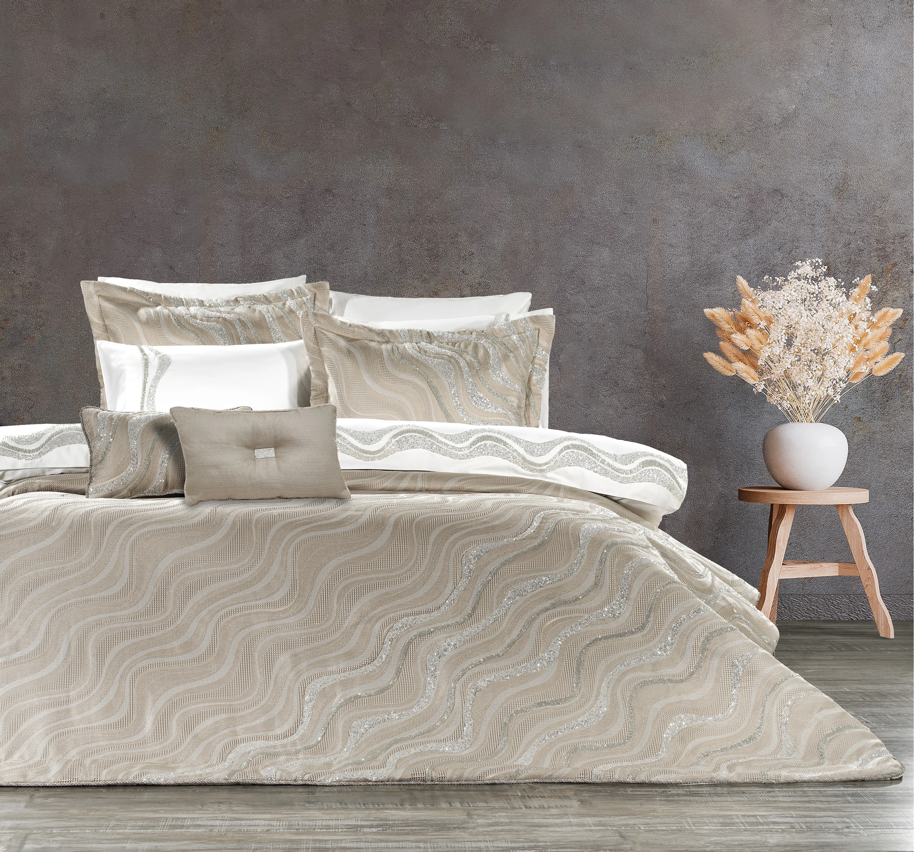 Zebra Casa Vivian 10 Parça Çeyiz Seti-Bej