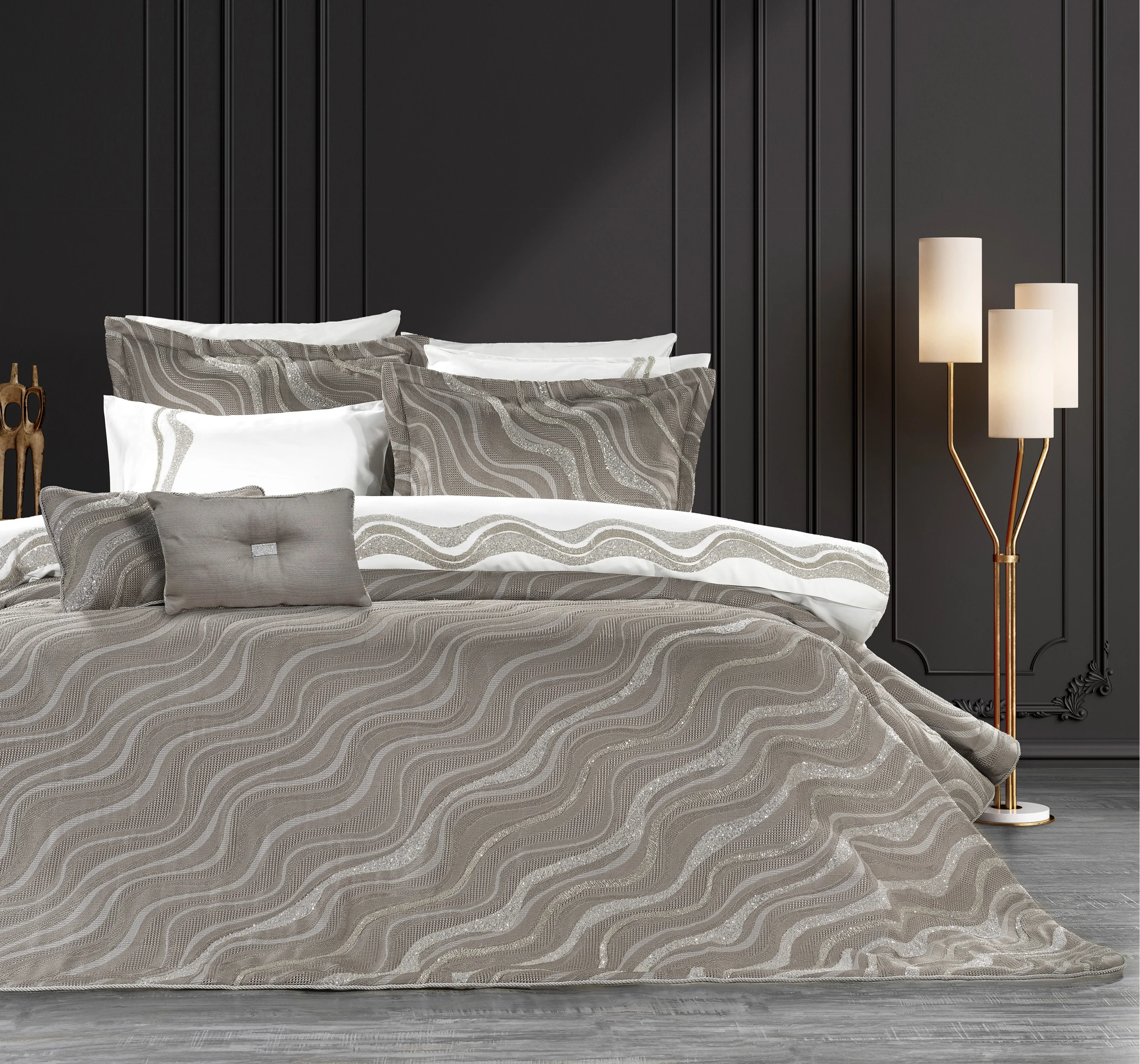 Zebra Casa Vivian 10 Parça Çeyiz Seti-Vizon