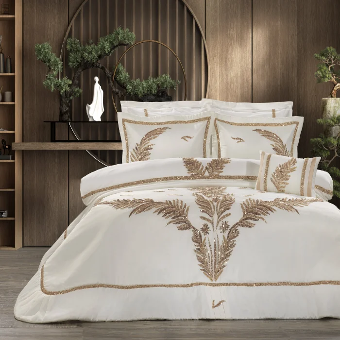 Zebra Casa Caroline 10 Parça Çeyiz Seti-Bej