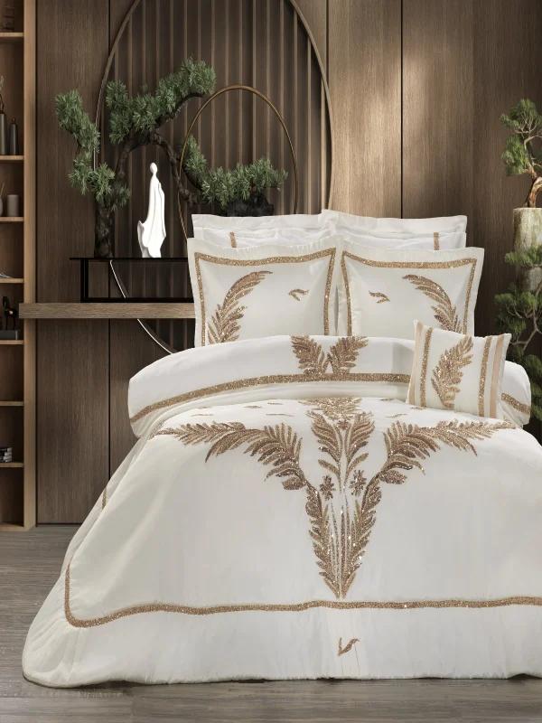 Zebra Casa Caroline 10 Parça Çeyiz Seti-Bej