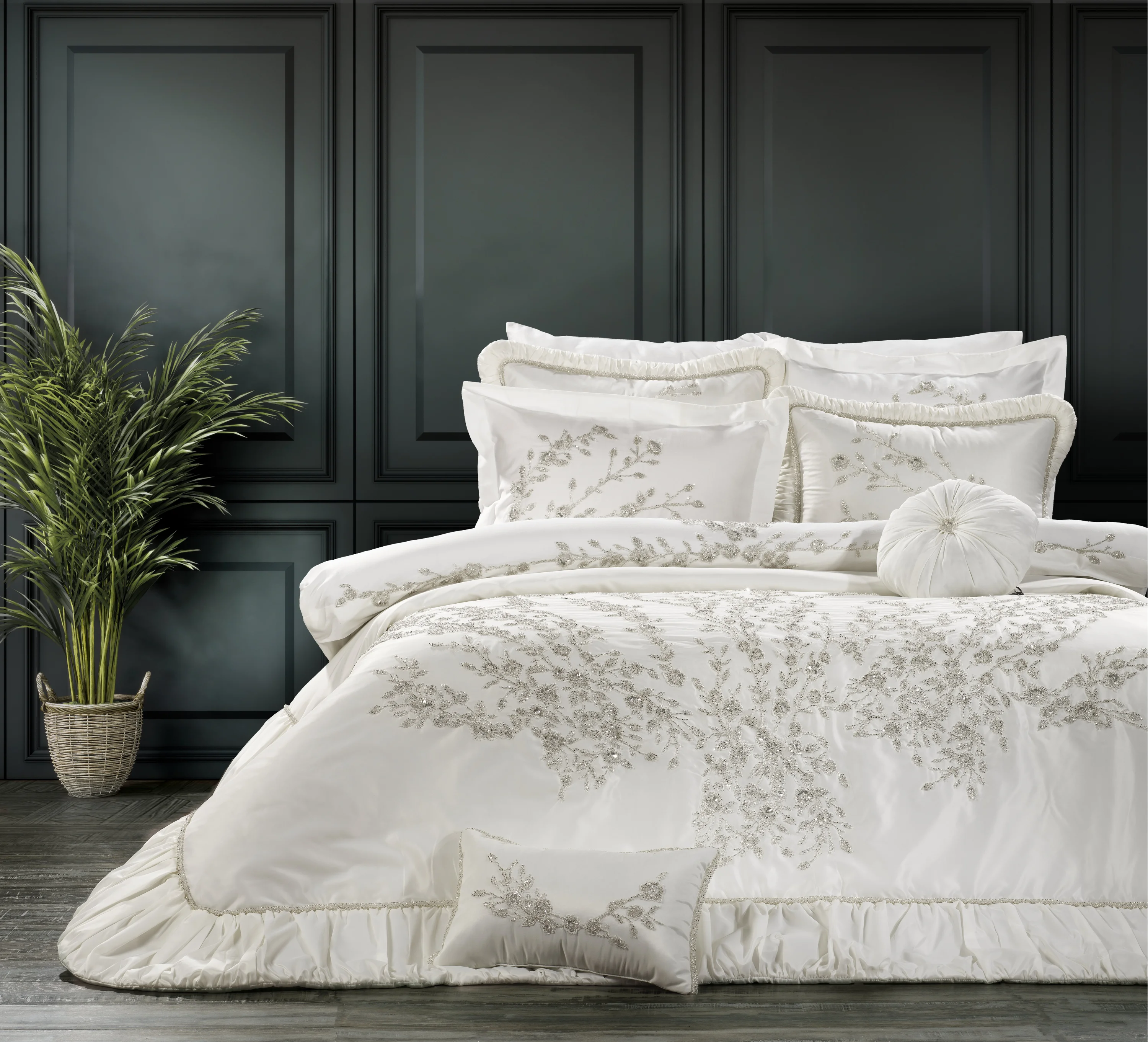 Zebra Casa Elenor 11 Parça Çeyiz Seti-Krem