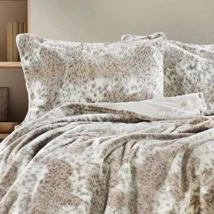 Zebra Casa Leopard Comforter 3 Parça Yatak Örtüsü