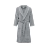 EcoCotton Pure Cotton Erkek Bornoz %100 Organik Pamuk Nakışlı-Gri/XL
