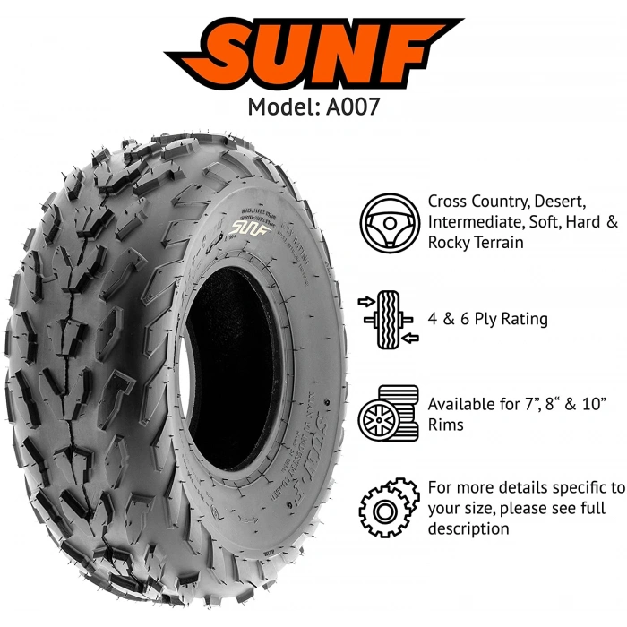 23X7-10 SunF A007 6 Kat Arazi Tipi Ön Atv Lastiği