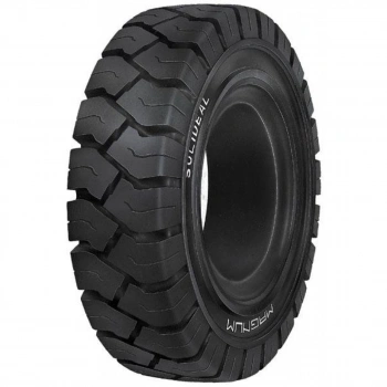 6.50-10 Solideal Magnum Res550 Siyah Segmanlı Dolgu Forklift Lastiği