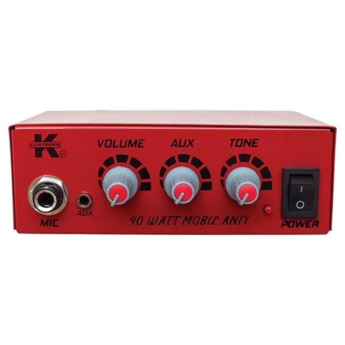 12 Volt 40 Watt Mini Metal Kasa Pazarcı Anfisi