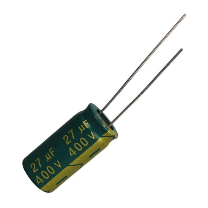 27 MF 400 V İnce Uzun Bacak Kondansatör