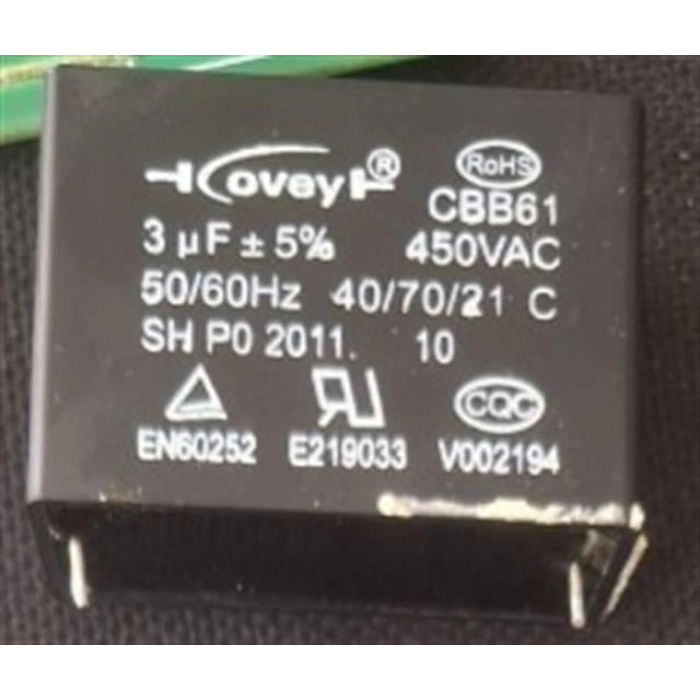 3µF 450VAC CBB61 Motor ve Fan Başlangıç Kondansatörü