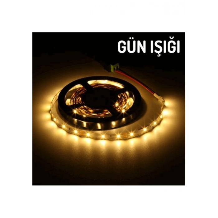 5050 Üç Çip Şerit Led Gün Işığı İç Mekan 5 Metre