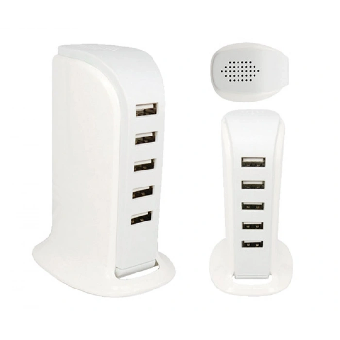 PowerMaster PM-11061 Multiplexer 5 Portlu 20W USB Şarj İstasyonu