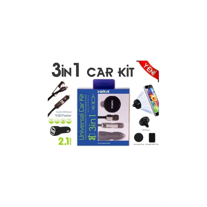 Sunix Ct-01 Universal Ios ve Microusb Araba Şarj Cihazı