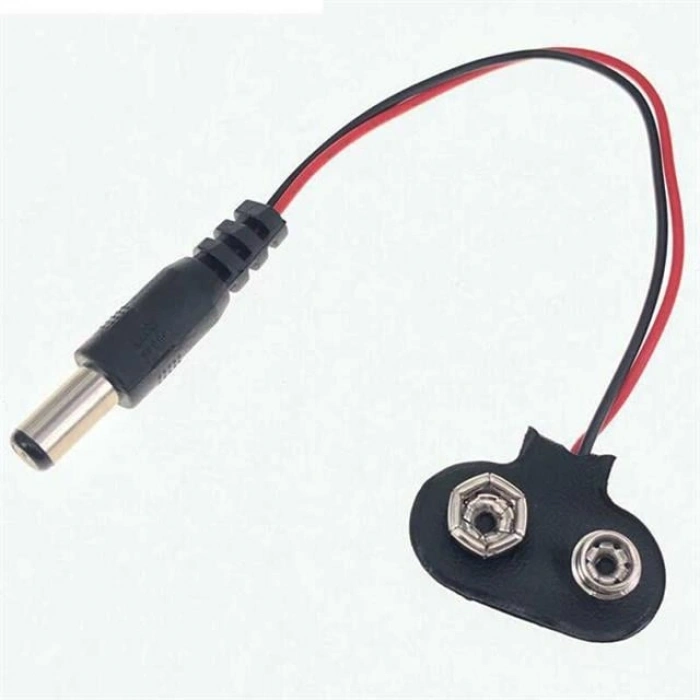 9 Volt 2.1 Mm Jacklı Pil Başlığı (IC-232A)