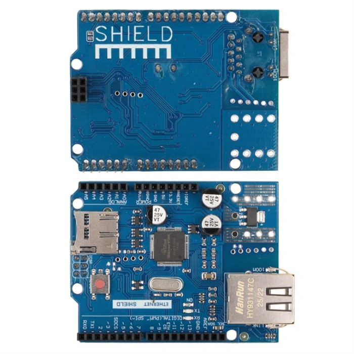 Arduino W5100 Ethernet Shield ve Micro SD Kart Modülü
