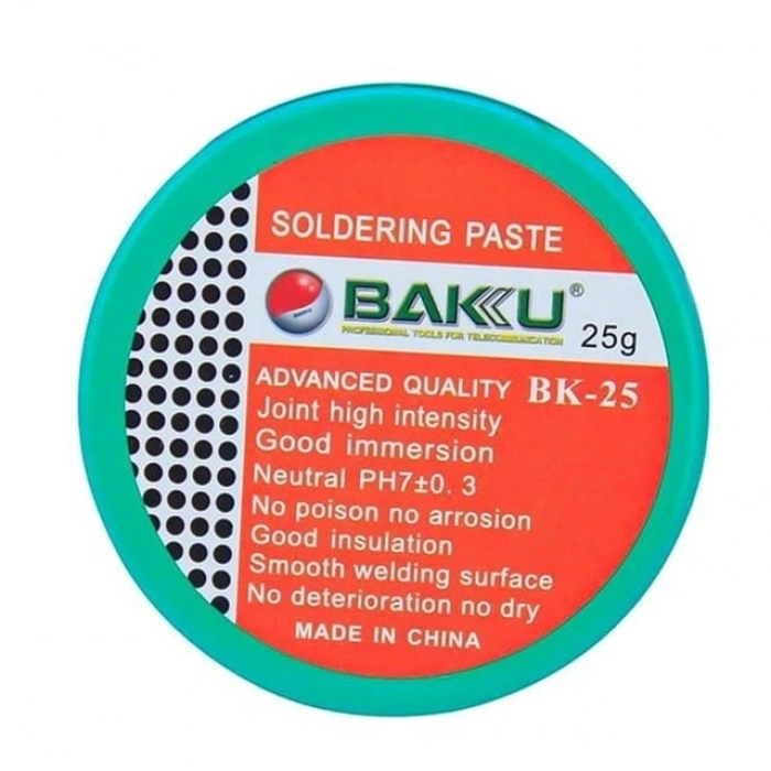 Baku BK-25 Hassas 25 Gram Nötr pH Elektronik Lehim Pastası